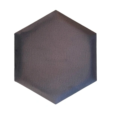 Čalouněný Panel 2ks, 36x32cm Hexagon, Antracitová