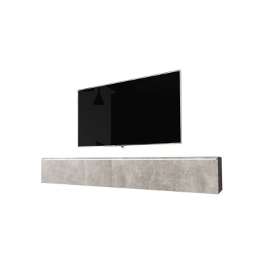 Expedo TV stolek MENDES D 180, 180x30x32, beton + LED